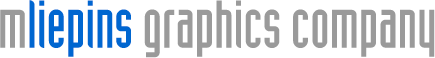 mliepins graphics headline logotype